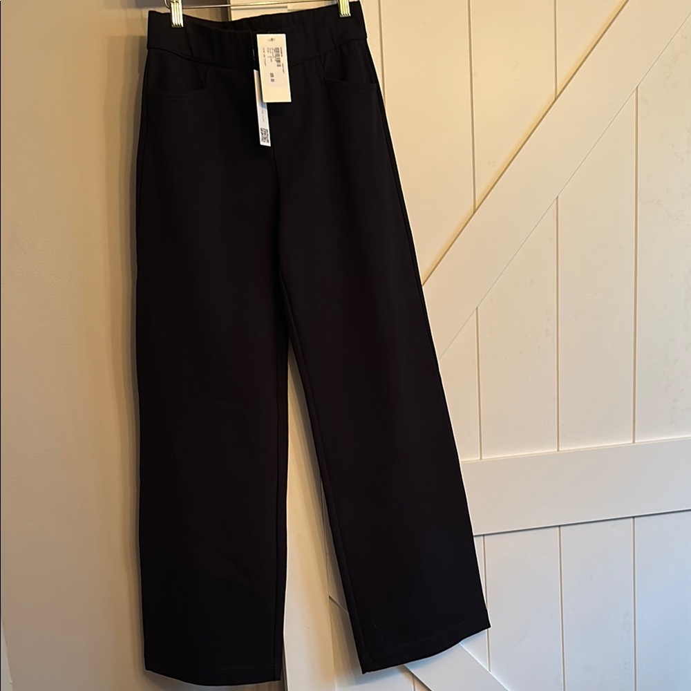 Black Wide-Leg Trousers